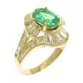 750YG エメラルド リング