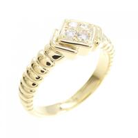 750YG ダイヤモンド リング 0.10CT