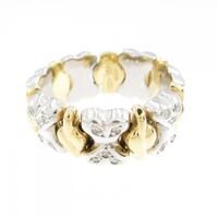 750YG/750WG ダイヤモンド リング 0.18CT