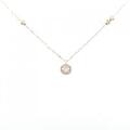 K18PG ソリティア ダイヤモンド ネックレス 0.441CT