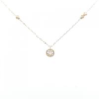 K18PG ソリティア ダイヤモンド ネックレス 0.441CT