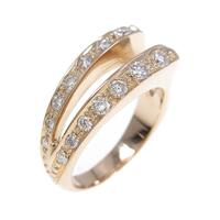 K18PG ダイヤモンド ピンキーリング 0.30CT