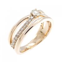 K18PG ダイヤモンド リング 0.25CT