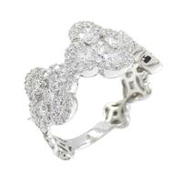 K18WG クローバー ダイヤモンド リング 1.32CT