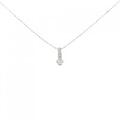 K18WG ダイヤモンド ネックレス 0.12CT