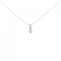K18WG ダイヤモンド ネックレス 0.12CT