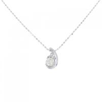 K18WG ダイヤモンド ネックレス 0.186CT