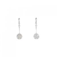 K18WG ダイヤモンド ピアス 0.30CT