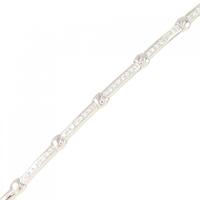 K18WG ダイヤモンド ブレスレット 0.4CT