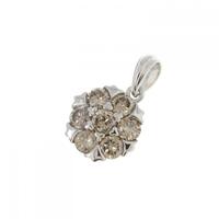K18WG ダイヤモンド ペンダント 0.99CT
