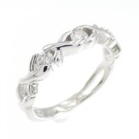 K18WG ダイヤモンド リング 0.15CT