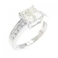 K18WG ダイヤモンド リング 0.75CT