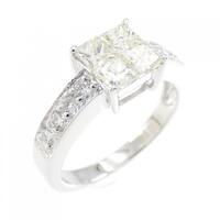 K18WG ダイヤモンド リング 0.75CT