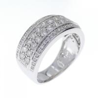 K18WG ダイヤモンド リング 1.00CT
