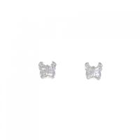 K18WG バタフライ ダイヤモンド ピアス 0.24CT