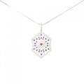K18WG ルビー ネックレス 0.30CT