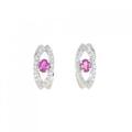 K18WG ルビー ピアス 0.40CT