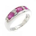 K18WG ルビー リング 1.30CT