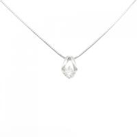 K18WG/K14WG ダイヤモンド ネックレス 0.216CT