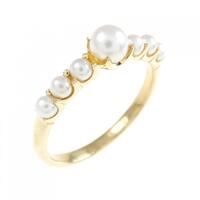 K18YG アコヤパール リング