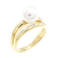 K18YG アコヤパール リング 7mm