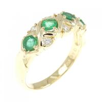 K18YG エメラルド リング 0.46CT