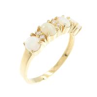 K18YG オパール リング 0.10CT