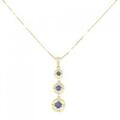 K18YG サファイヤ ネックレス 0.30CT