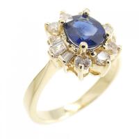 K18YG サファイヤ リング 0.82CT
