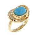 K18YG ターコイズ リング