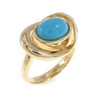 K18YG ターコイズ リング