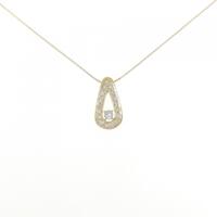 K18YG ダイヤモンド ネックレス 0.11CT