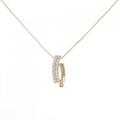 K18YG ダイヤモンド ネックレス 0.19CT