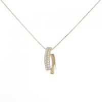 K18YG ダイヤモンド ネックレス 0.19CT