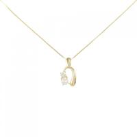K18YG ダイヤモンド ネックレス 0.23CT