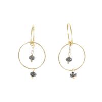 K18YG ダイヤモンド ピアス 0.4CT