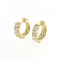 K18YG ダイヤモンド ピアス 1.00CT
