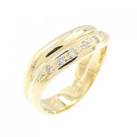 K18YG ダイヤモンド ピンキーリング 0.05CT