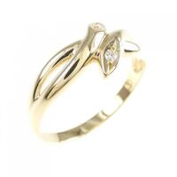 K18YG ダイヤモンド リング 0.02CT