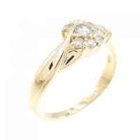 K18YG ダイヤモンド リング 0.30CT