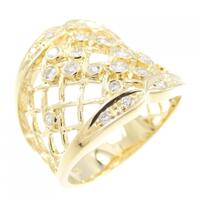 K18YG ダイヤモンド リング 0.35CT