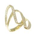 K18YG ダイヤモンド リング 0.37CT