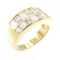 K18YG ダイヤモンド リング 2.10CT
