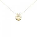 K18YG ハート ダイヤモンド ネックレス 0.10CT