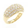 K18YG パヴェ ダイヤモンド リング 2.00CT