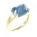 K18YG ブルートパーズ リング 2.50CT