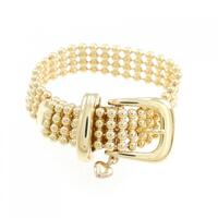 K18YG ベルト×ハート リング