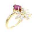 K18YG ルビー リング 0.54CT