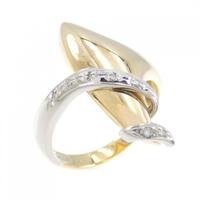 K18YG/PT ダイヤモンド リング 0.04CT
