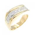 K18YG/PT ダイヤモンド リング 0.27CT